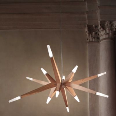 Flashwood Pendant by Masiero - Starlight Lighting USA and Canada